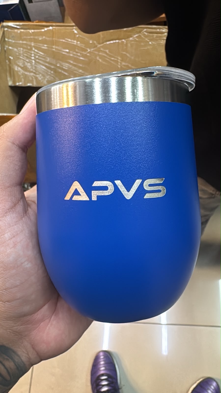 Projeto personalizado realizado para APVS — linha associados: Brinde de relacionamento entregue a cada novo associado.